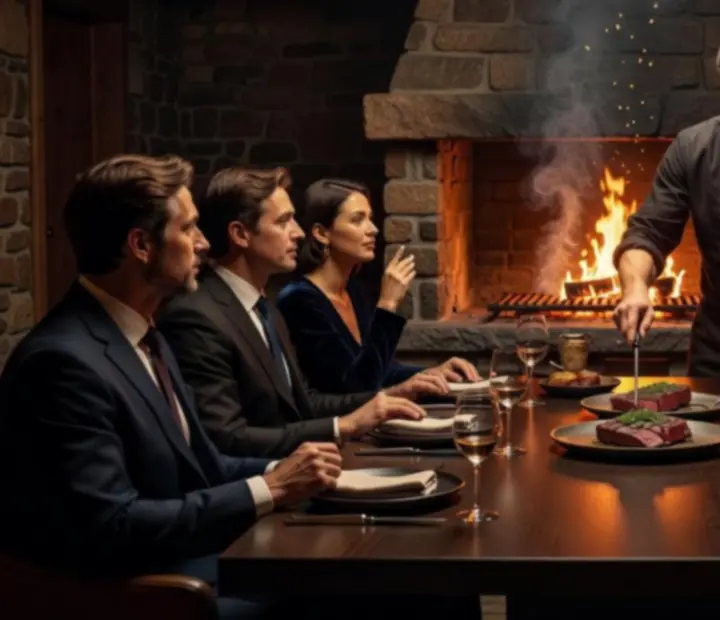 Chef's table woodfire dining experience at Ember Grill Society